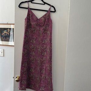 Perdgarten size 38 leopard slip midi dress in excellent condition. Never worn